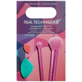 Set of Make-up Brushes Real Techniques Feeling Festive Face 4 Pieces