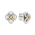 Ladies' Earrings Pandora TWO-TONE FLOWER Sterling silver 925