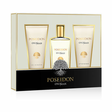 Set de Parfum Homme Poseidon EDT Only Man 3 Pièces