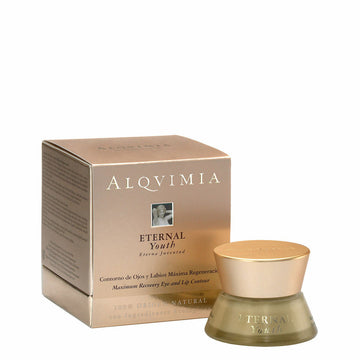 Crème anti-âge contour des yeux et des lèvres Eternal Youth Alqvimia (15 ml)