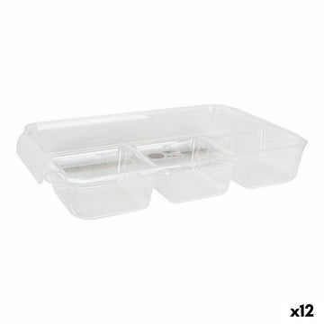 Multi-Purpose Organiser Confortime Transparent 37,5 x 23,5 x 5, cm (12 Units)