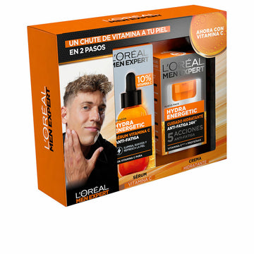 Set de Cosmétiques Homme L'Oreal Make Up Men Expert Hydra Energetic 2 Pièces