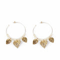 Boucles d´oreilles Femme Shabama Coron Laiton En or Perles 4 cm