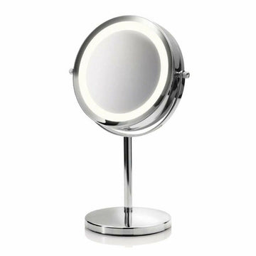 Miroir Grossissant Medisana 88550 Chrome Métal Acier inoxydable Support pied Lumière LED