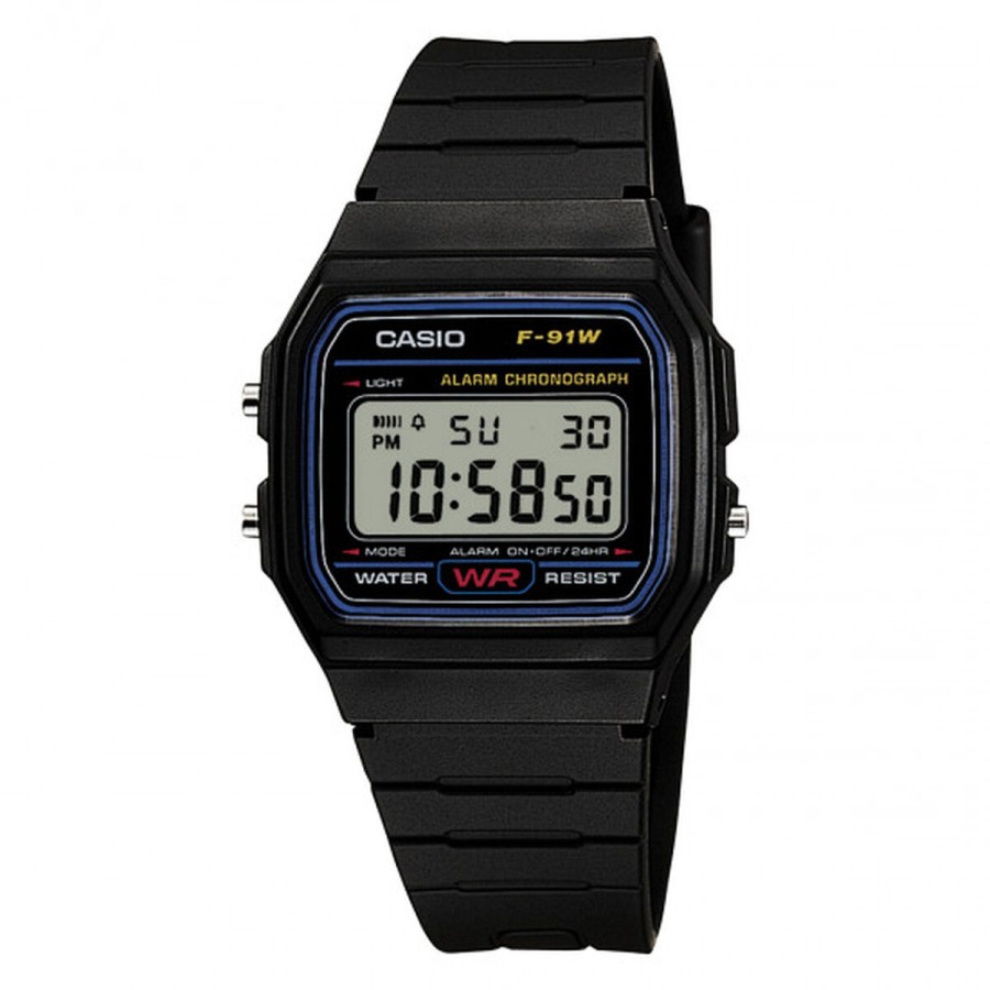 Men's Watch Casio F-91W-1YEG Black