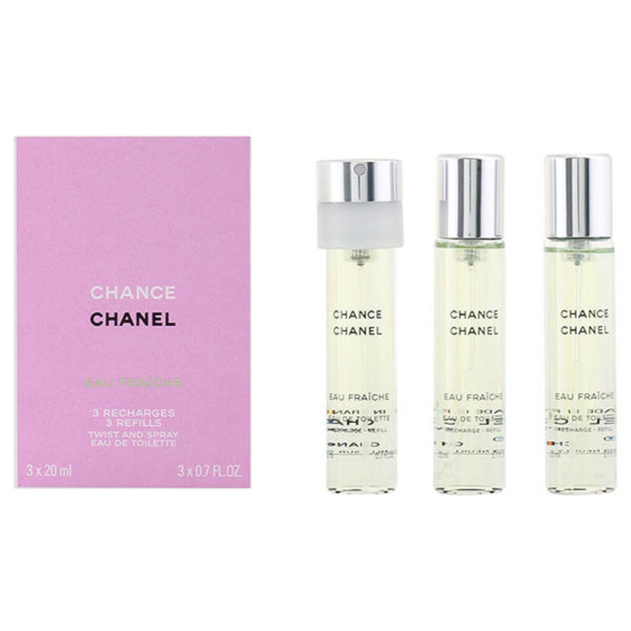 Set de Parfum Femme Chance Eau Fraiche Chanel (3 pcs) Chance Eau Fraiche