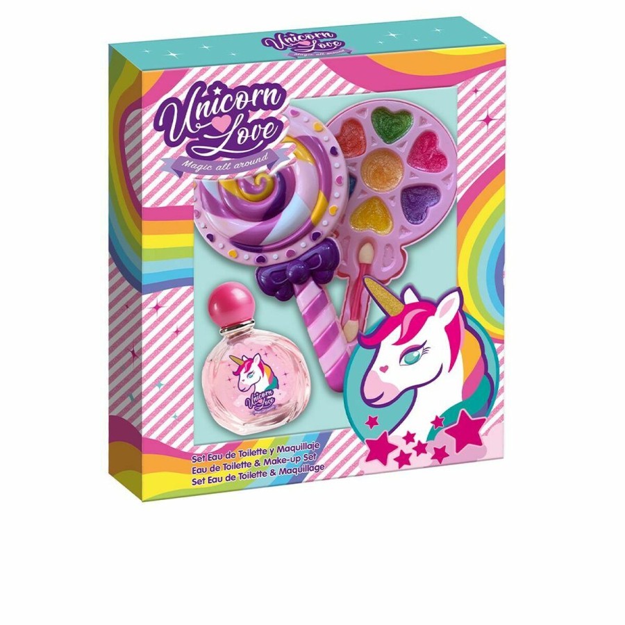 Kit de maquillage pour enfant Unicorn Love Bi Lollipop EDT 9 Pièces