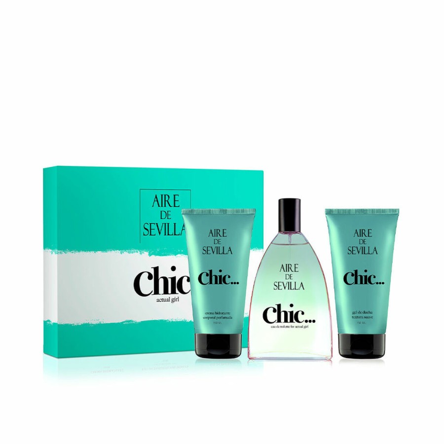 Set de Parfum Femme Aire de Sevilla Chic… EDT 3 Pièces