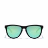 Lunettes de soleil polarisées Hawkers One Raw Carbon Fiber Noir Vert émeraude (Ø 55,7 mm)