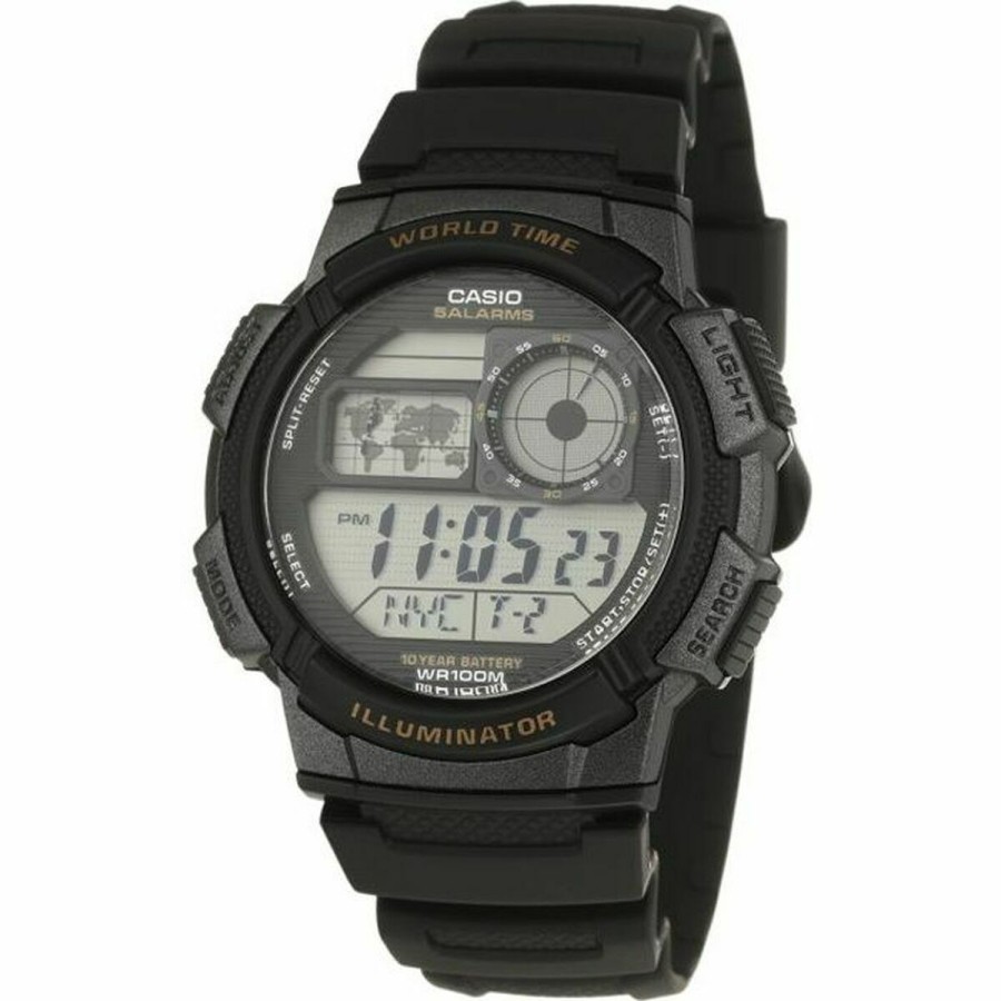 Men's Watch Casio AE-1000W-1AVEF Black Grey Digital Quartz Sporting