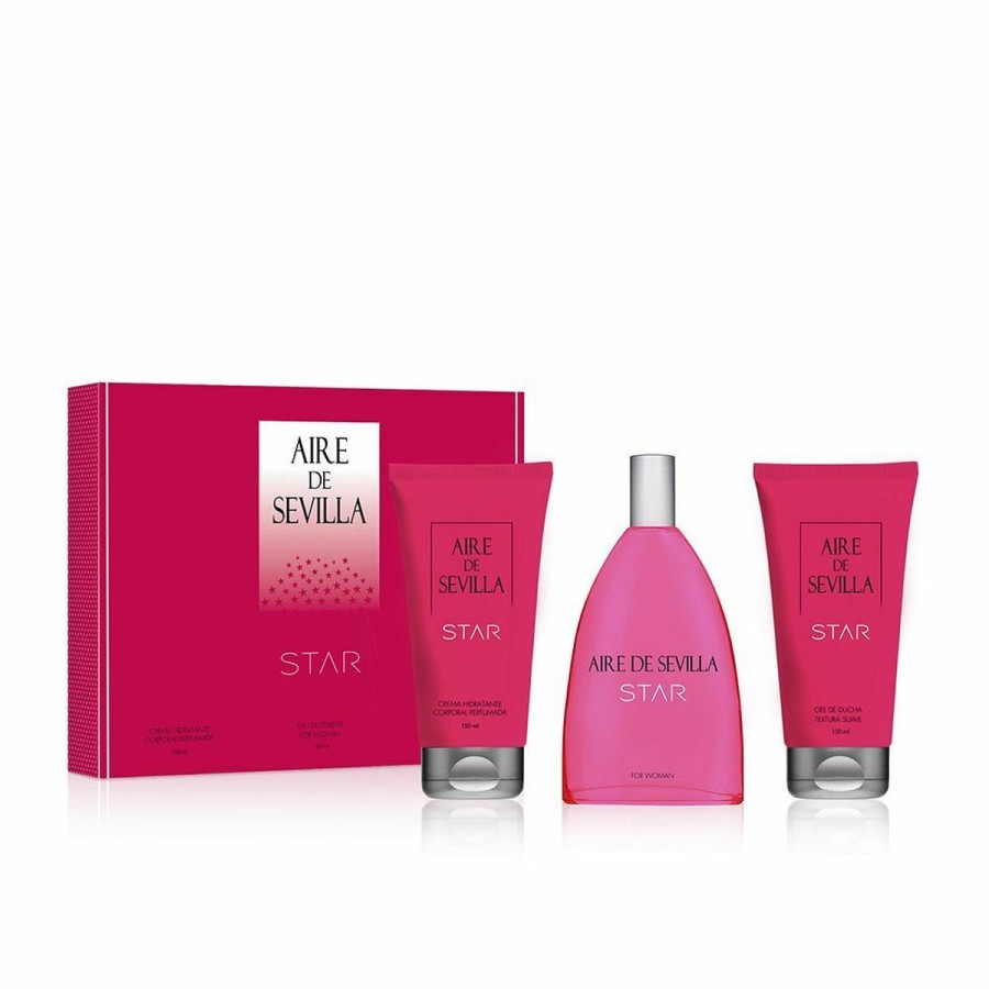 Set de Parfum Femme Aire de Sevilla Star 3 Pièces
