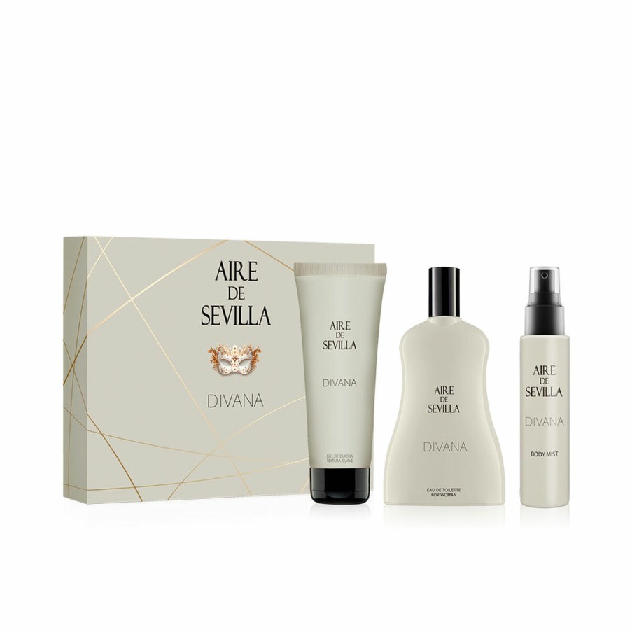 Set de Parfum Femme Aire de Sevilla Divana 3 Pièces