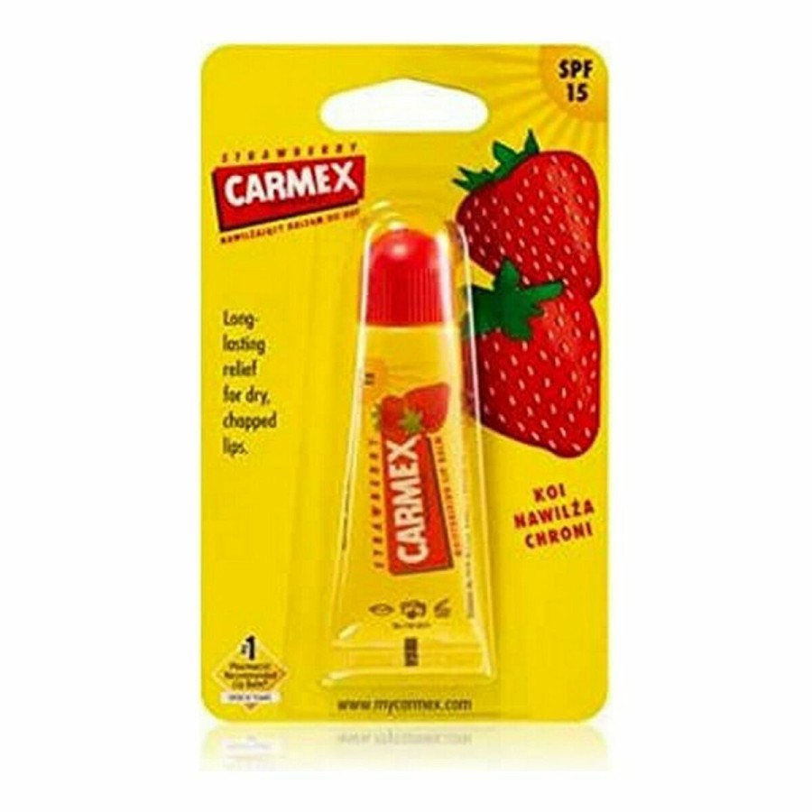 Baume à lèvres hydratant Carmex Carmex Strawberry Jaune Rouge