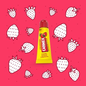 Baume à lèvres hydratant Carmex Carmex Strawberry Jaune Rouge