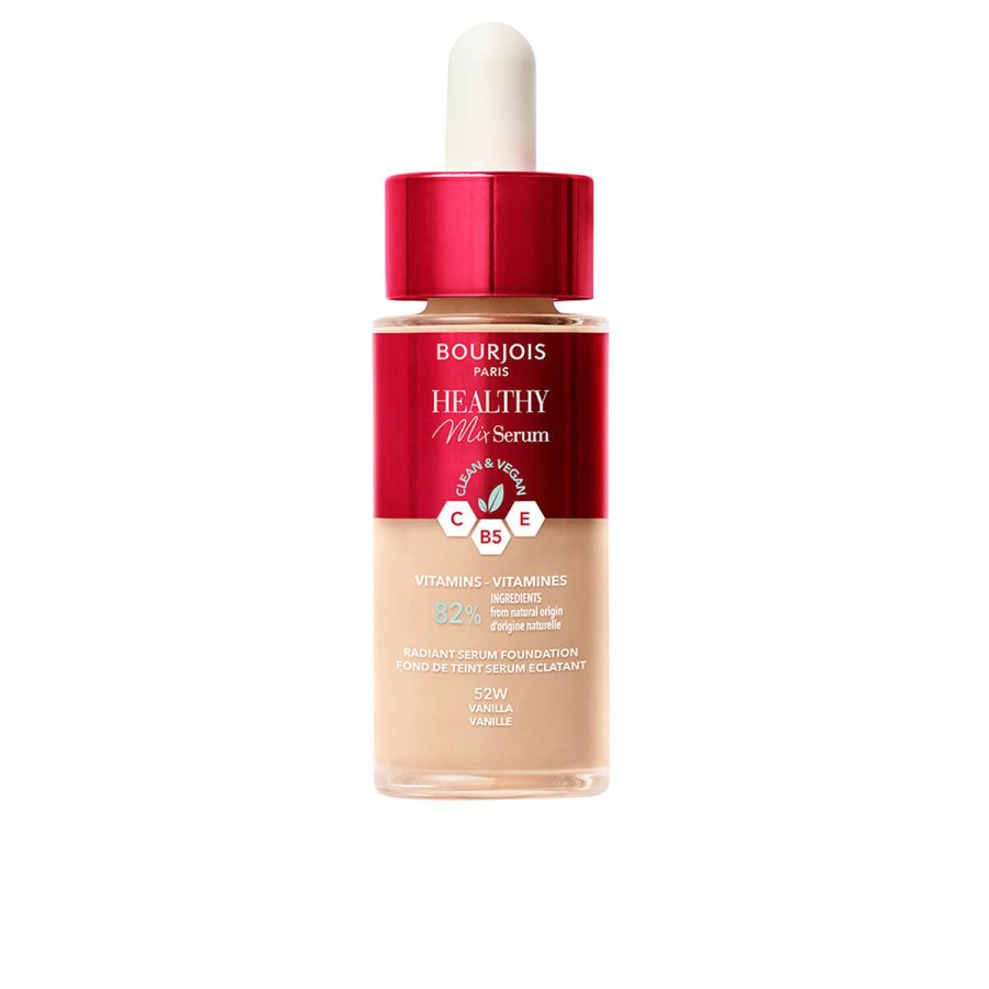Liquid Make Up Base Bourjois Healthy Mix Nº 52W Vanilla Nº 52w-Vanilla 30 ml Serum