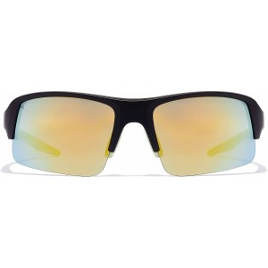 Lunettes de soleil Unisexe Hawkers Bat Ø 45 mm Jaune Noir