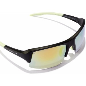 Lunettes de soleil Unisexe Hawkers Bat Ø 45 mm Jaune Noir