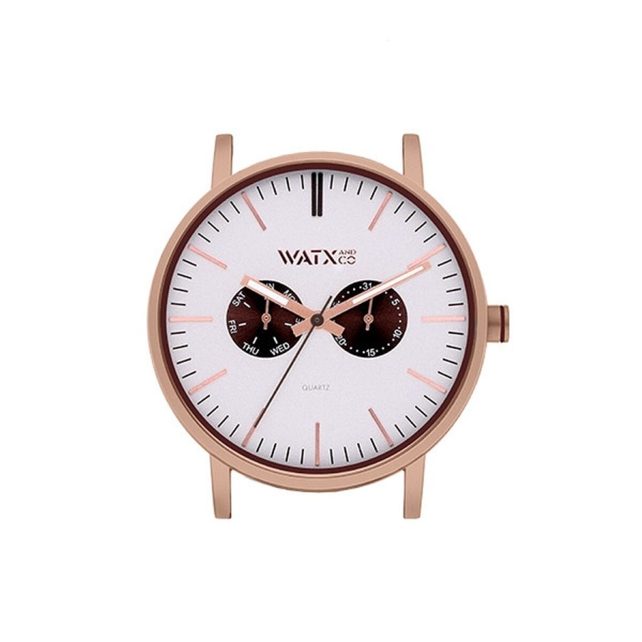 Unisex Watch Watx & Colors WXCA2735  Grey Pink Silver (Ø 44 mm)