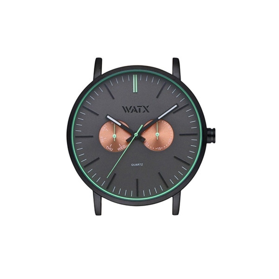 Montre Unisexe Watx & Colors WXCA2723  Noir Gris (Ø 44 mm)