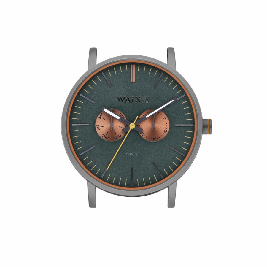 Unisex Watch Watx & Colors WXCA2741 Green Grey (Ø 44 mm)