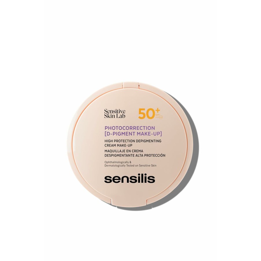Make-up Effect Hydrating Cream Sensilis Photocorrection [D-Pigment Make-Up] Nº 02 Spf 50 Spf 50+ 10 g