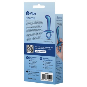 Anal plug B-Vibe Blue (7,6 cm)