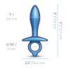 Anal plug B-Vibe Blue (7,6 cm)