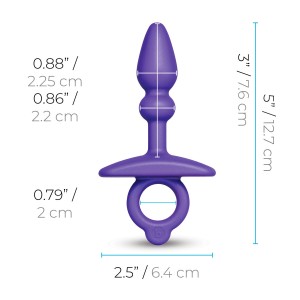 Plug Anal B-Vibe Violet (7,6 cm)