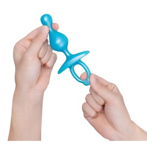 Anal plug B-Vibe Blue (7,6 cm)