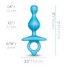 Anal plug B-Vibe Blue (7,6 cm)
