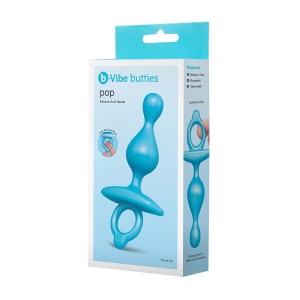 Anal plug B-Vibe Blue (7,6 cm)