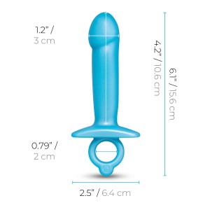 Anal plug B-Vibe Blue (10,5 cm)