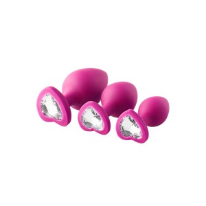 Plug Anal Dream Toys Flirts Rose 3 Pièces