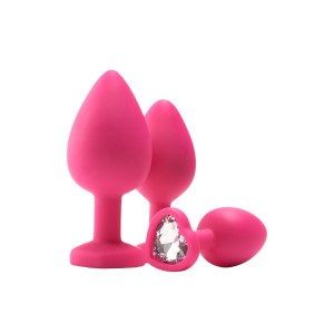 Plug Anal Dream Toys Flirts Rose 3 Pièces