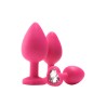 Plug Anal Dream Toys Flirts Rose 3 Pièces
