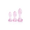 Plug Anal Dream Toys Glaze Rose 3 Pièces