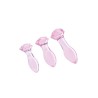 Plug Anal Dream Toys Glaze Rose 3 Pièces