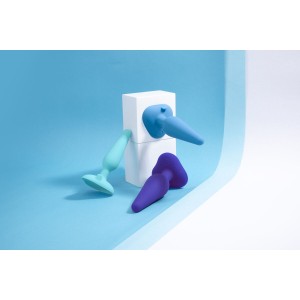 Gplug Small Neon Rose B-Vibe Blue (10 cm) (12 cm)