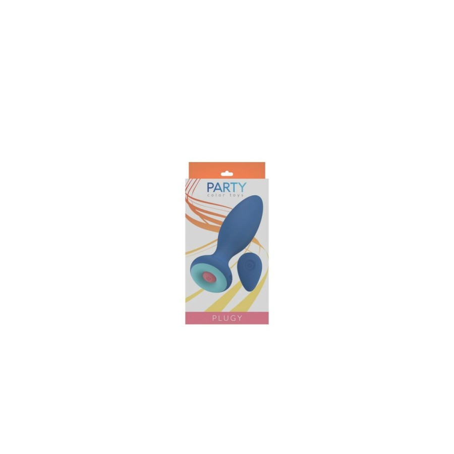 Plug Anal Party Color Toys Bleu (17 cm)