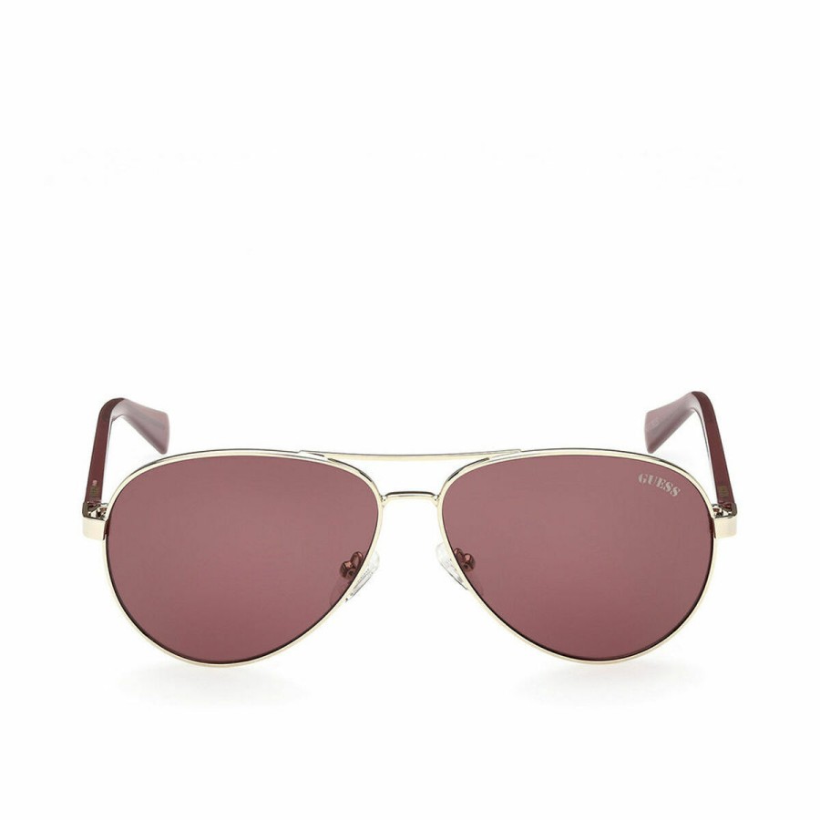 Lunettes de soleil Unisexe Guess GU8279 32S Doré ø 58 mm