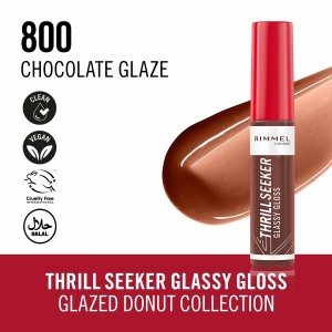 Brillant à lèvres Rimmel London THRILL SEEKER Nº 800-Chocolate Glaze 10 ml