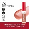 Brillant à lèvres Rimmel London THRILL SEEKER Nº 650-Sweet Frosting 6 ml
