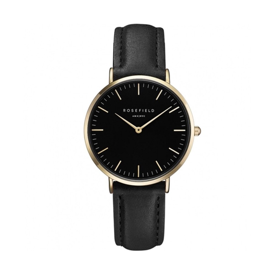 Montre Femme Rosefield Noir Or