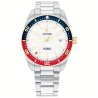 Montre Unisexe Tommy Hilfiger TH85 Blanc Argenté (Ø 40 mm)