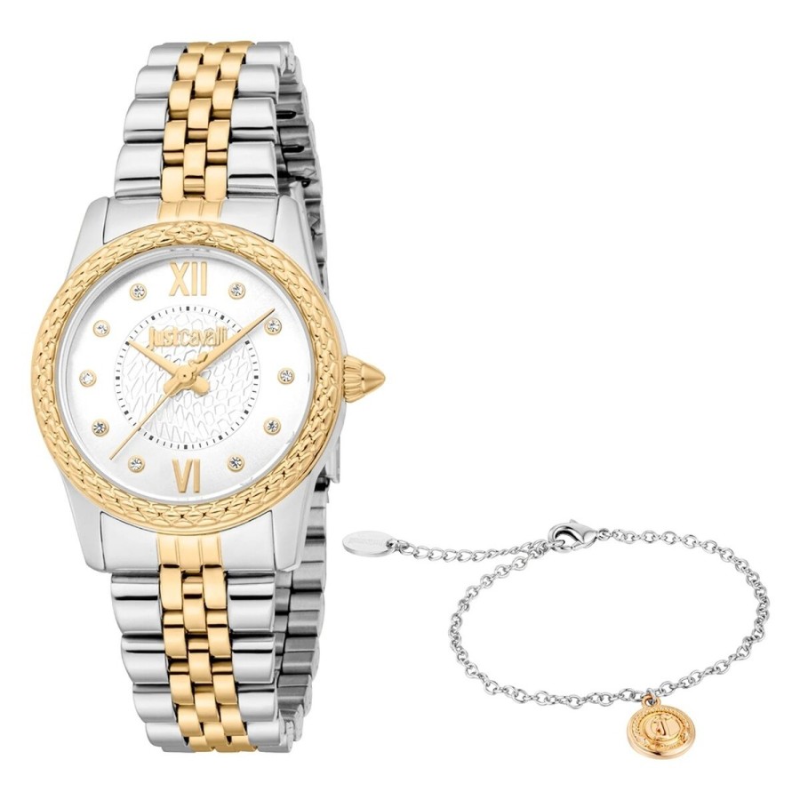 Montre Femme Just Cavalli ANIMALIER SPECIAL PACK + BRACELET Doré (Ø 30 mm)