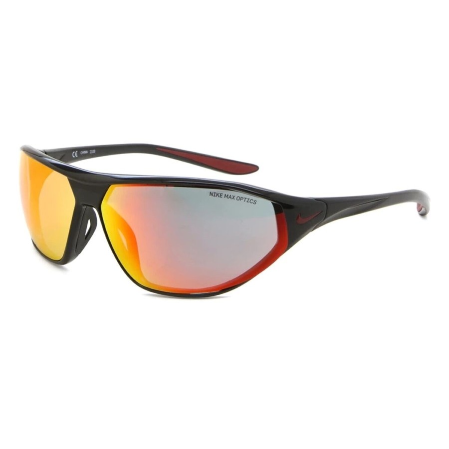 Unisex Sunglasses Nike AERO SWIFT BLACK RED MIRROR