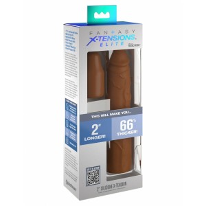 Manchon de pénis Pipedream Fantasy X-tensions Elite Marron