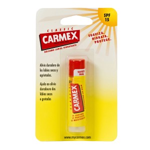 Baume à lèvres hydratant Carmex Classic Jaune Noir Spf 15 Stick