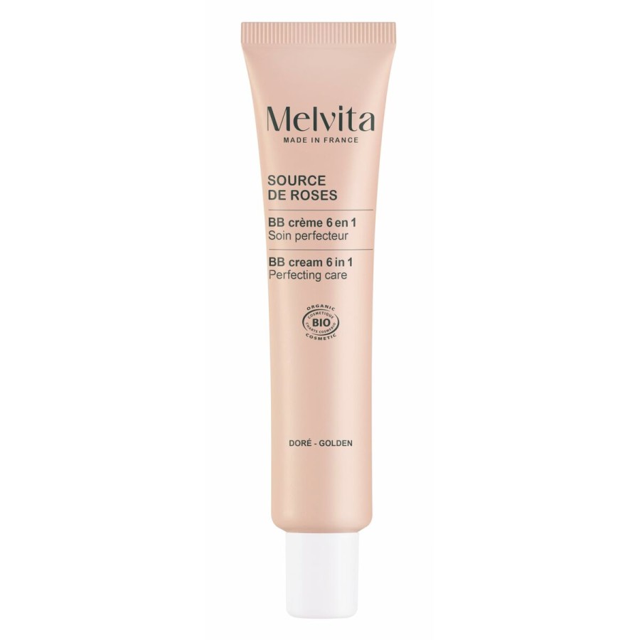Hydrating Cream with Colour Melvita SOURCE DE ROSES Golden 40 ml