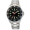 Men's Watch Q&Q GENT DIVER BLACK (Ø 41 mm)